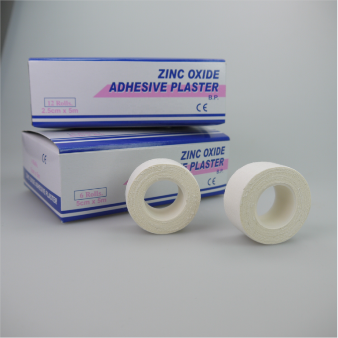 FDA Breathable Medical Plaster Tape , Adhesive Zinc Oxide Plaster Tape