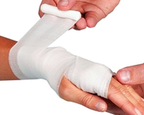 Blue Viscose Breathable Medical Gauze Bandage Elastic