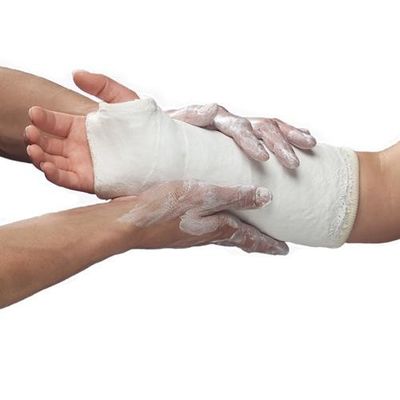 White Medical Gauze Bandage , Elastic Plaster Of Paris Bandage