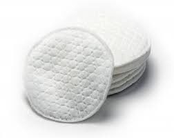 Pure White Soft Organic Cotton Face Pads High Absorption For Cosmetic Use