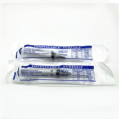 ISO13485 23g 3ml Disposable Plastic Syringes And Needles
