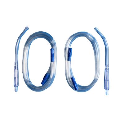 PVC Medical Suction Tubes , Suction Connecting Tube With Yankauer Handle