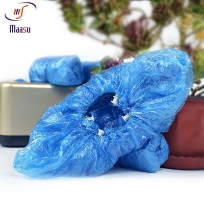 2.5g Disposable Waterproof Shoe Covers PE CPE Shoe Cover Blue
