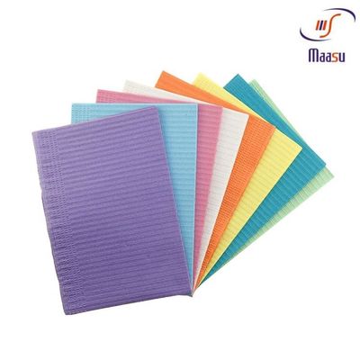 Disposable Medical Waterproof Dental Bibs Paper+Poly
