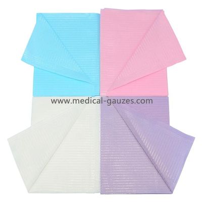 Disposable Medical Waterproof Dental Bibs Paper+Poly