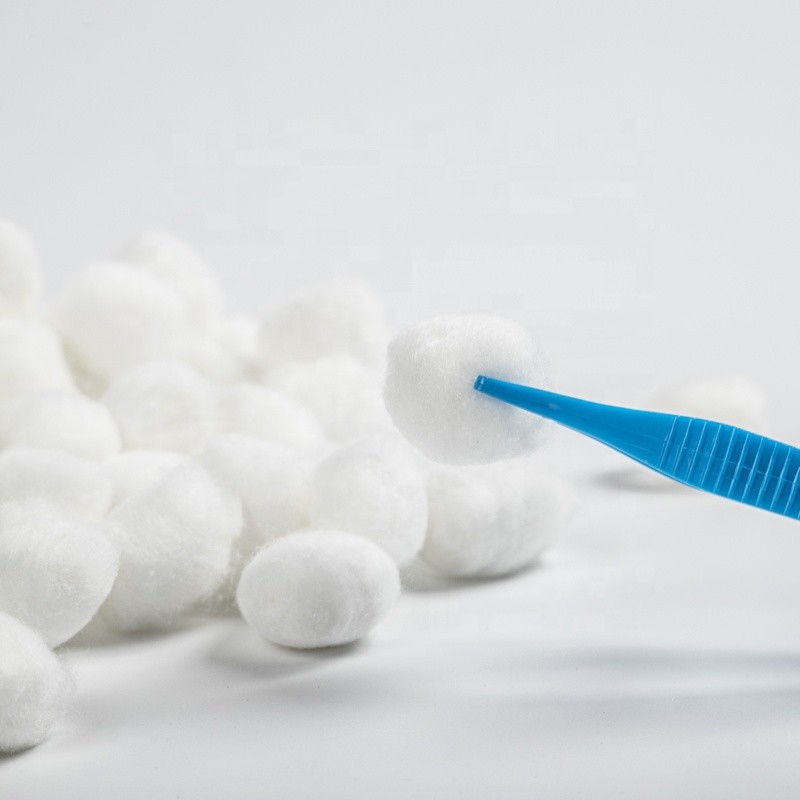 ISO13485 Medical Cotton Balls , Sterile Cotton Wool Balls