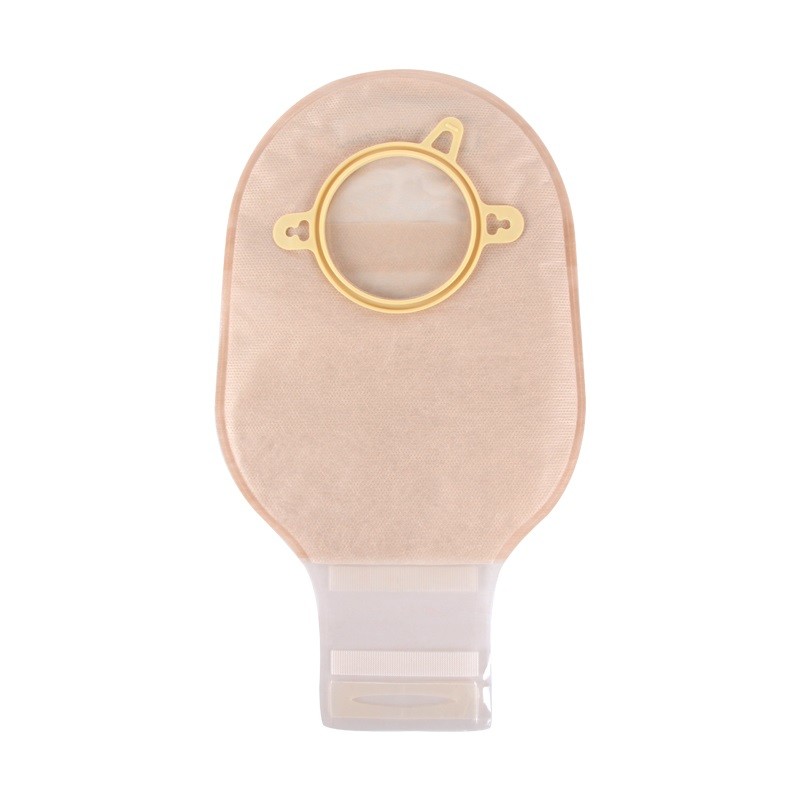 Ileostomy Disposable Ostomy Bags Two Piece Hook Loop Closure